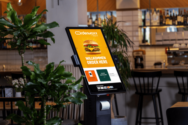 Ordermaxx Kiosk-Bestellterminal im Verkaufsraum